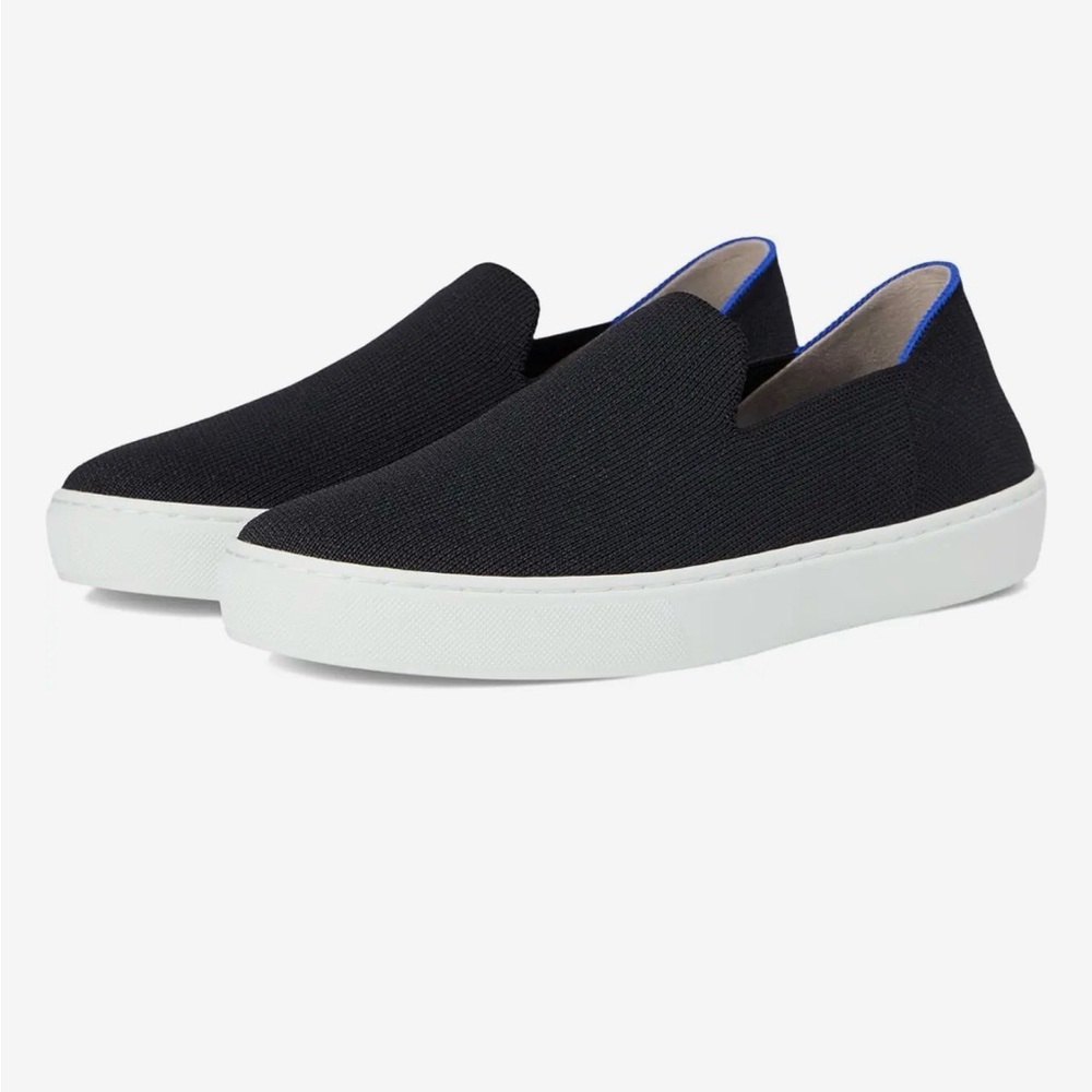 Rothys The Original Slip On Sneaker Black Women's Size 9 Comfort Shoes No Insole